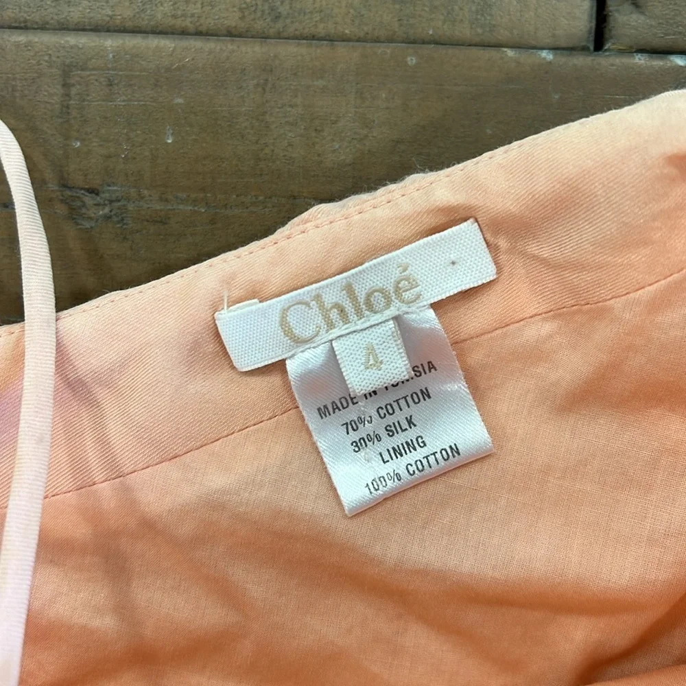 Chloe asymmetrical ruffle hem stitch dress